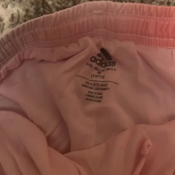 Adidas girls “work out shorts” rainbow in color. Size10/12 NWT - Picture 3 of 4